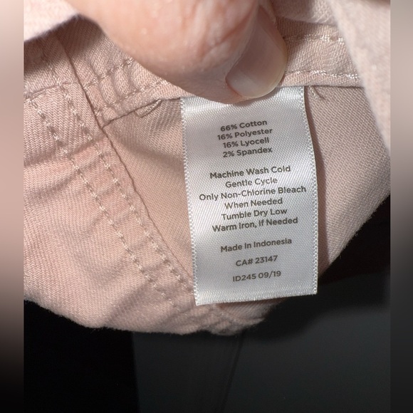 Talbots Blush Pink Denim Jacket - Picture 6 of 7